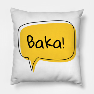 Anime Baka Text Cloud Pillow
