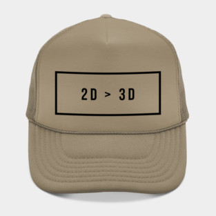 2D > 3D otaku Hat