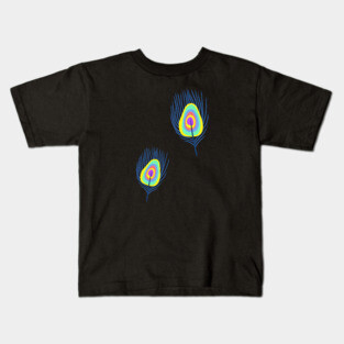 Peacock Feather Kids T-Shirt