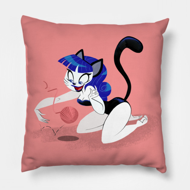 Kit Kat Yarn Pillow by JoTheZette