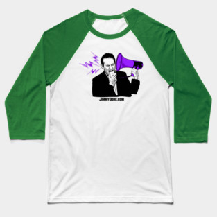 The Jimmy Dore Bullhorn Logo Baseball T-Shirt