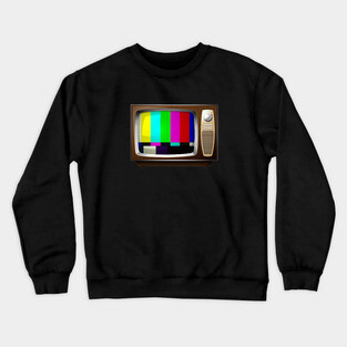 Retro TV test Signal Crewneck Sweatshirt
