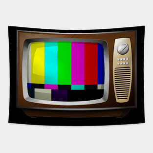 Retro TV test Signal Tapestry