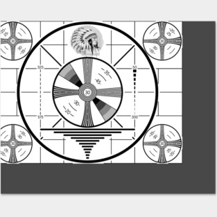 tv test signal screen Posters and Art