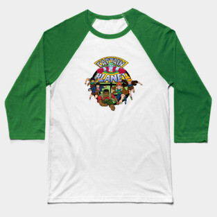 Captain Planet and the Planeteers Baseball T-Shirt