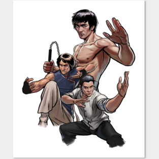 Kung Fu Trio Posters and Art