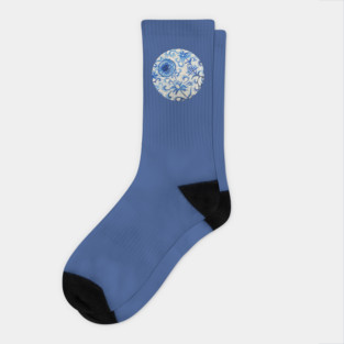 Blue China Eyeball Socks