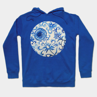 Blue China Eyeball Hoodie
