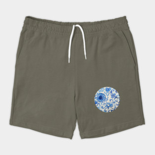 Blue China Eyeball Shorts