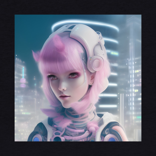 cyber  girl developer anime by animegirlnft