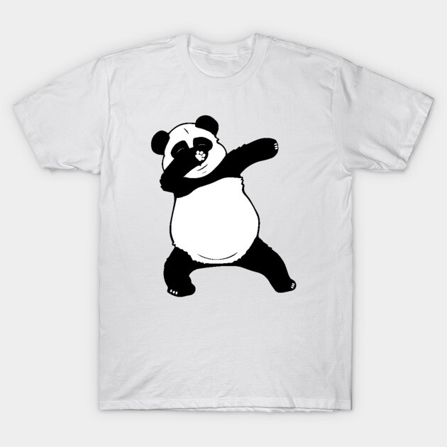 Fat Panda Dabbing Dance T-Shirt by alltheprints