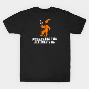 Orange Alternative Large (Polish) back graphic T-Shirt