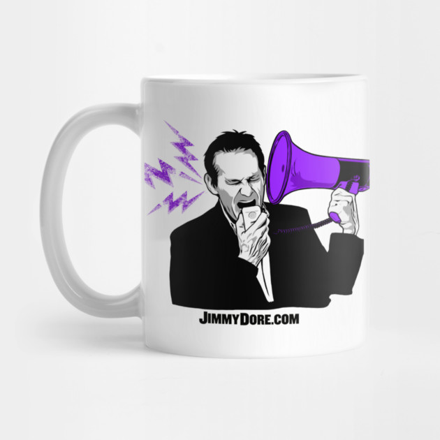 The Jimmy Dore Show Bullhorn Logo Mug Both Sides by The Jimmy Dore Show