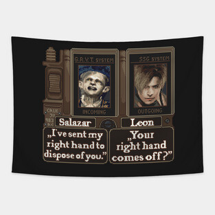 Resident Evil 4 Pixel Art Tapestry