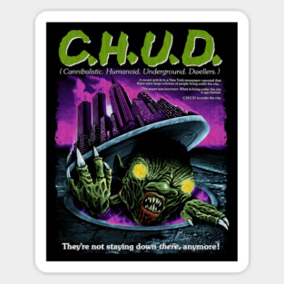 Chud, Horror Classic, 80 movies Sticker