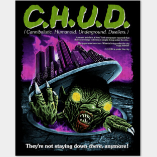 Chud, Horror Classic, 80 movies Posters and Art