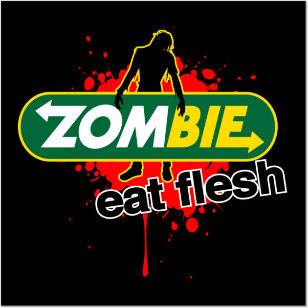 Zombie Eat Fresh Wall Art by Cosmo Gazoo