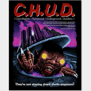 Chud, Horror Classic, 80 movies Posters and Art