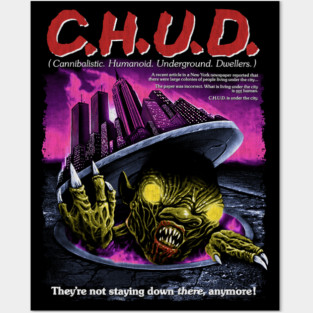 Chud, Horror Classic, 80 movies Posters and Art