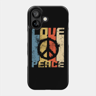 'Peace Freedom Love' Cool Hippie Peace Retro Gift Phone Case