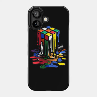 Melting Rubik's Cube by gnarly Phone Case