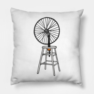 Bicycle Wheel Marcel Duchamp Pillow