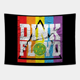 'Dink Vintage Retro Pickleball' Funny Pickleball Gift Tapestry