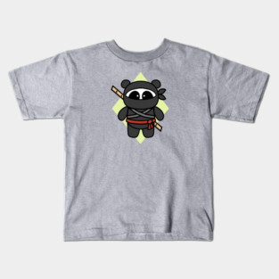 Ninja Panda by Amanda Roos Kids T-Shirt