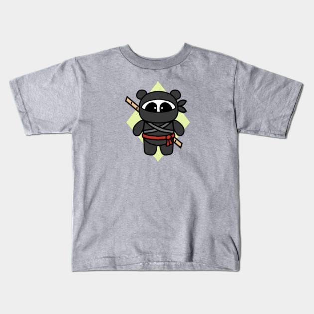 Ninja Panda by Amanda Roos Kids T-Shirt by 1000 Pandas