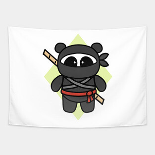 Ninja Panda by Amanda Roos Tapestry