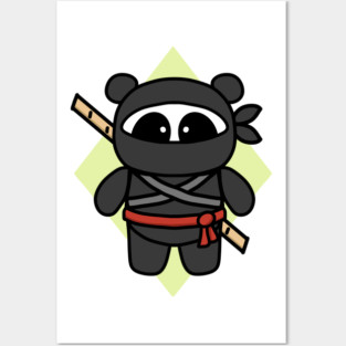 Ninja Panda by Amanda Roos Posters and Art