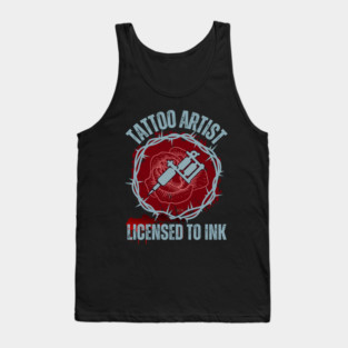 Tattoo Artist, Licensed to Ink 1 Tank Top