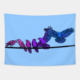 Bi Crows Tapestry