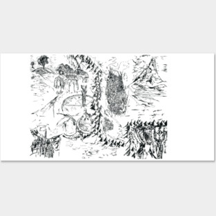 Middle Earth Map LOTR Posters and Art