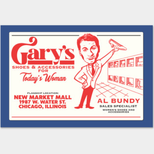 Al Bundy's Business Card - Gary's Shoes Posters and Art