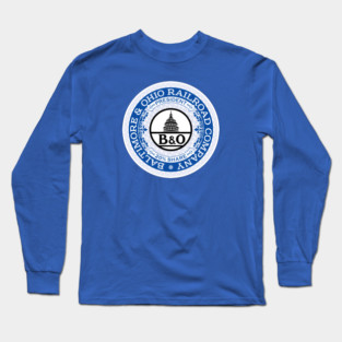 Baltimore and Ohio Railroad (18xx Style) Long Sleeve T-Shirt