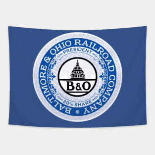 Baltimore and Ohio Railroad (18xx Style) Tapestry