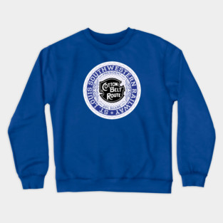 St Louis Southwestern Railway - Cotton Belt Route (18XX Style) Crewneck Sweatshirt