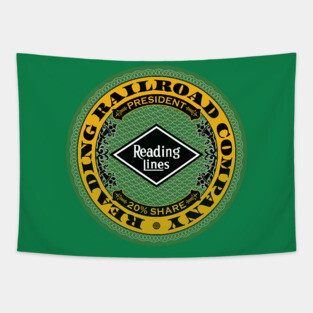 Reading Railroad Company (18XX Style) Tapestry