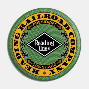 Reading Railroad Company (18XX Style) Pin
