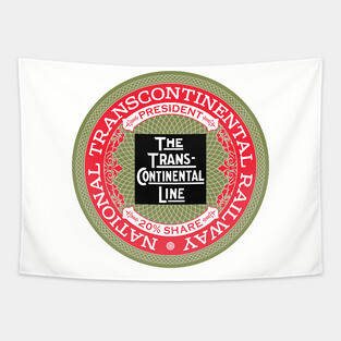 National Transcontinental Railway - Canada (18XX Style) Tapestry