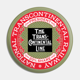 National Transcontinental Railway - Canada (18XX Style) Pin
