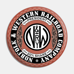 Norfolk and Western Railroad (18XX Style) Pin