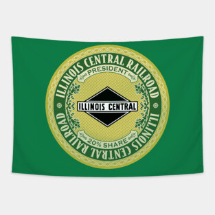 Illinois Central Railroad (18XX Style) Tapestry