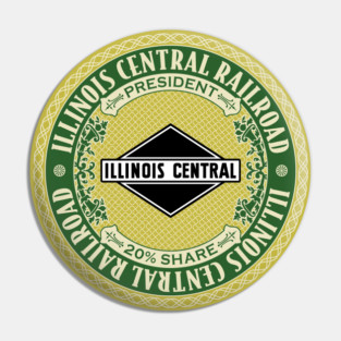 Illinois Central Railroad (18XX Style) Pin