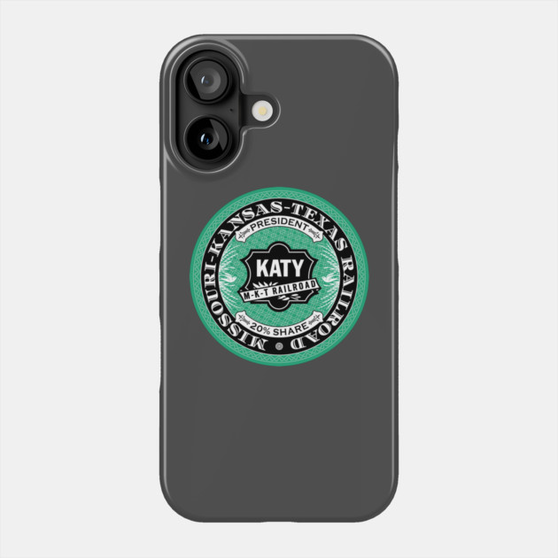 Missouri Kansas and Texas Railroad - KATY (18XX Style) Phone Case by Railroad 18XX Designs