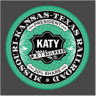 Missouri Kansas and Texas Railroad - KATY (18XX Style) Posters and Art