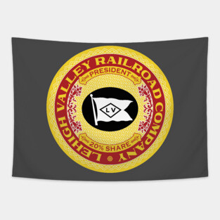 Lehigh Valley Railroad (18XX Style) Tapestry
