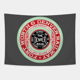 Fort Worth and Denver Railway (18XX Style) Tapestry