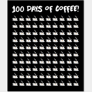 100 Days Of School Cute T-shirt Posters and Art